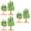 6 Pcs Simulation Fruit Tree Model For Sand Table Fake Small Trees 9