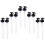 10Sets Mini Black Plastic Bottle Pump Nozzle for Oyster 5
