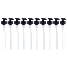 10Sets Mini Black Plastic Bottle Pump Nozzle for Oyster