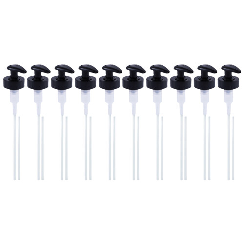10Sets Mini Black Plastic Bottle Pump Nozzle for Oyster