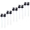 10Sets Mini Black Plastic Bottle Pump Nozzle for Oyster 3