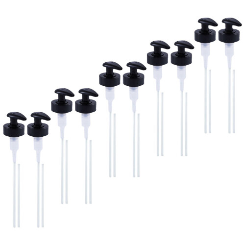 10Sets Mini Black Plastic Bottle Pump Nozzle for Oyster 2
