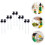 10Sets Mini Black Plastic Bottle Pump Nozzle for Oyster 2