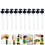 10Sets Mini Black Plastic Bottle Pump Nozzle for Oyster 8