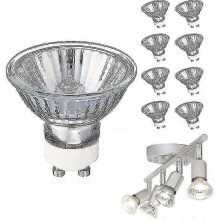(5 pieces - 230 V - 35 W) GU10 35 W Halogen Reflector Bulb, Warm White, Dimmable, GU10 Halogen 35 W, GU10 Dimmable, Warm White xc