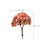 3Packs Red Miniature Simulation Trees for Garden Decorative Scenery 2