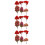 3Packs Red Miniature Simulation Trees for Garden Decorative Scenery 8
