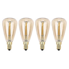 Pack of 4 Vintage Incandescent Bulbs E14 220V St48 25W 40W 60W Retro Filament Pendant Light Bulbs