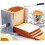 Bread Slicers For Homemade Bread Adjustable Manual Plastic Slicing Guide White Foldable Loaf Slicer 4