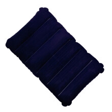 Inflatable Cushion Portable Hiking Rest Mat Soft Travel Cushion For Camping Car Airplane Backpack Dark Blue