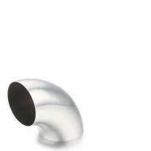 304 Stainless Steel Exhaust Weldable Elbow Pipe 2.5-Inch, Weldable Elbow Fitting for Pipe Forming and Exhaust Repairs