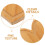 3Pcs Khaki Heart Bamboo Cutting Boards Versatile Kitchen Serving Trays 8