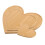 3Pcs Khaki Heart Bamboo Cutting Boards Versatile Kitchen Serving Trays 11