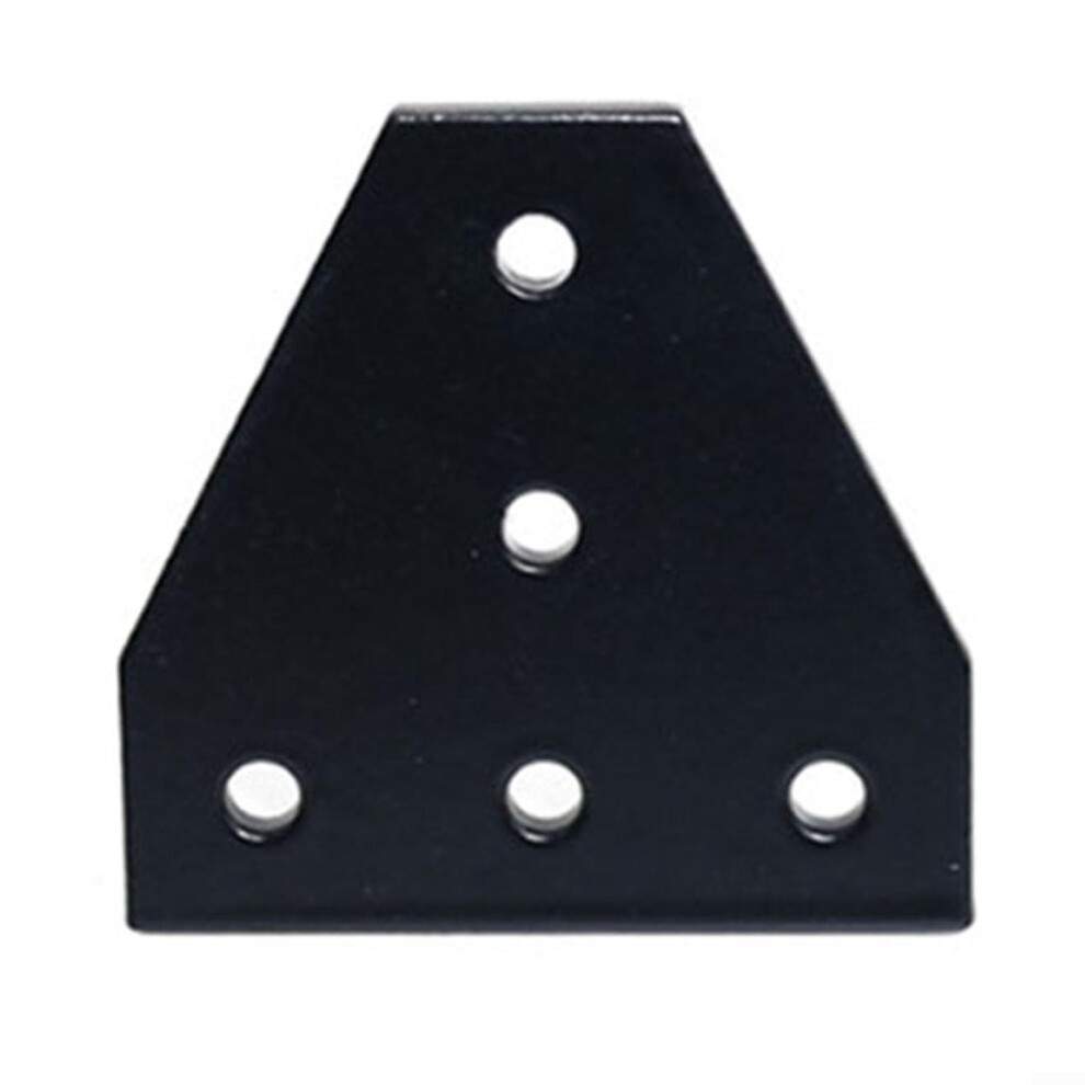 Corner Angle Plate Support Connection Strip With 5 Holes For 3030 Black And 4040 Aluminum Profiles 9084446991758