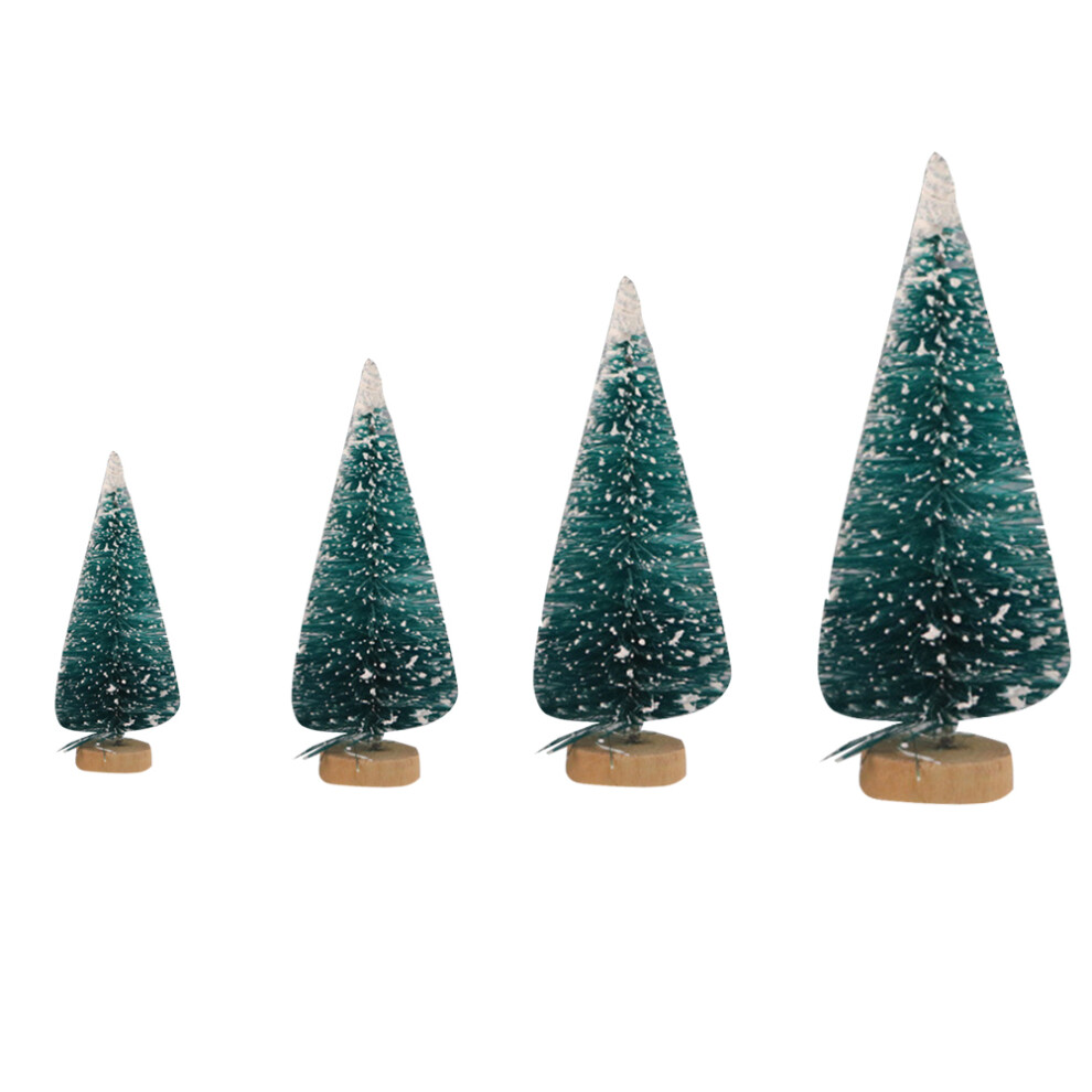 56 Szt. Mini Matowych Choinek RóżNej WielkośCi – Ozdoby StołOwe-image