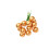 100Pcs Golden Simulation Berries Artificial Fruit for Kitchen Decor 11