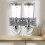 Double Cereal Dispenser With Cup Kitchen Organizer Wall Mount Canister Silver 5