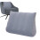 Sleeping Wedge Pillow For Adults, Inflatable Triangular Body Positioner, Portable Camping Pillow, Gray 1