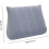 Sleeping Wedge Pillow For Adults, Inflatable Triangular Body Positioner, Portable Camping Pillow, Gray 4