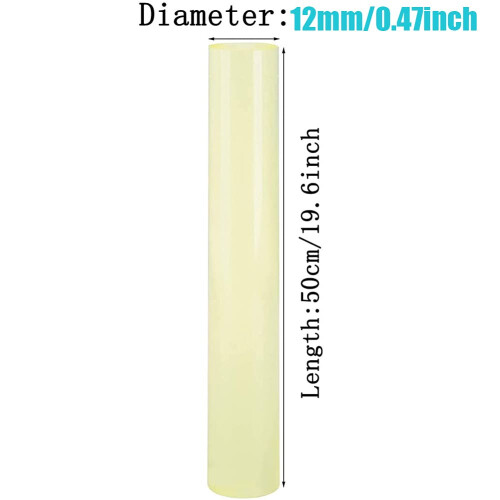 Polyurethane Round Rod 12x500mm, 1 Pc, PU Round Rods For Molds 1