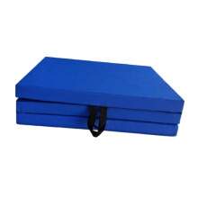 Folding Gymnastics Mats 5 Cm Thick Nonslip Fitness Mat Blue Foldable Training Pad For Gymnastics