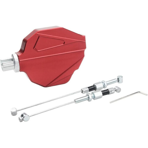 Innovative Motorcycle Clutch Cable Kit With Two Cables Red, Universal Fit, Durable Cables 1