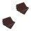 600 cartine alluminio marrone 8x8 cm per cioccolatini e 10