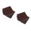 600 cartine alluminio marrone 8x8 cm per cioccolatini e 6