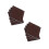 600 cartine alluminio marrone 8x8 cm per cioccolatini e 9