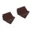 600 cartine alluminio marrone 8x8 cm per cioccolatini e 7