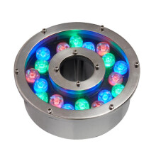 Pond Lights Underwater Submersible LED Light RGB Colorful 18W Fountain Lamp For Swimming Pool And Pond Landscape
