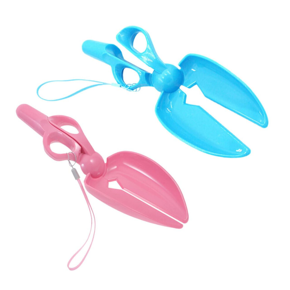 Pooper Scooper 2-Pcs Portable Lightweight Dog Poop Picker With Scissor-Style Mechanism Durable Grip For Grass And Walks-image-OPC-PKM97ZT-NEW