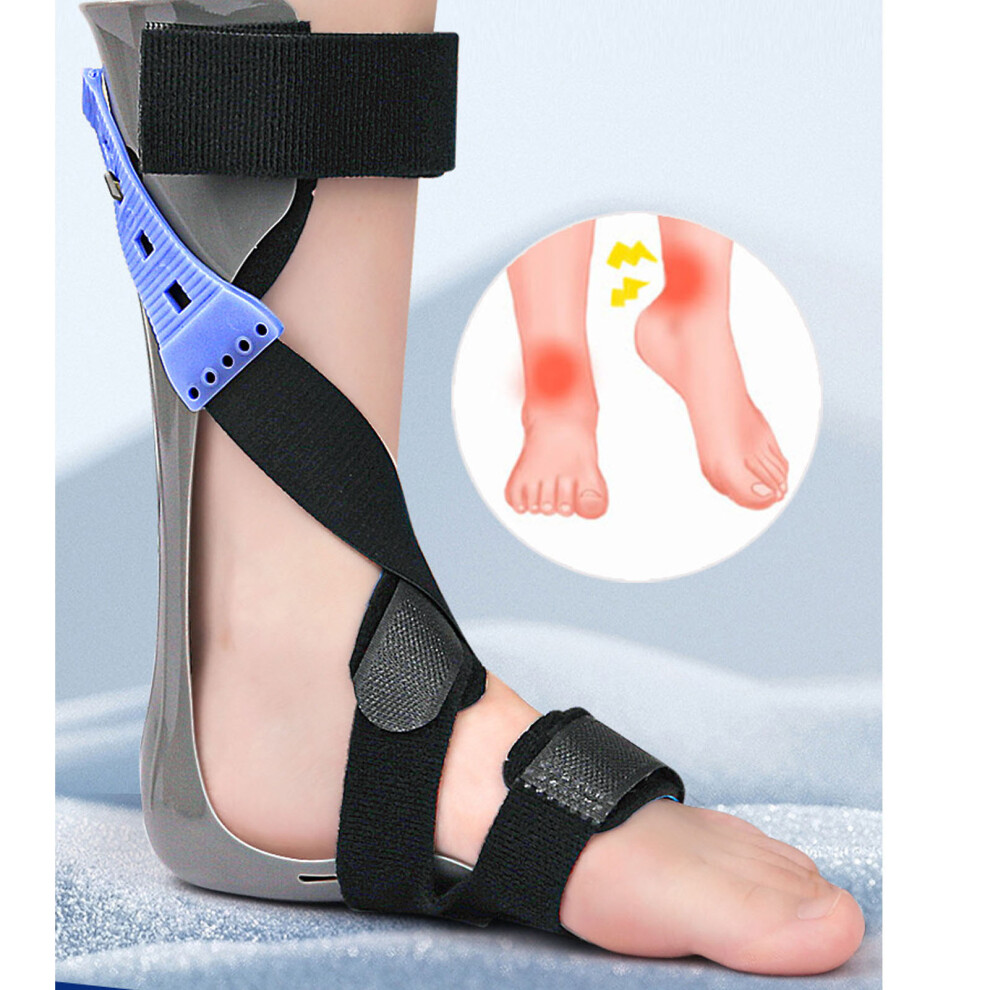 Elastic Foot Drop Brace Ankle Foot Orthosis for Muscle Weakness, 21x29cm