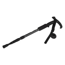 Professional Aluminium Alloy Telescopic Hiking Stick, Adjustable, Shock Absorption, Black