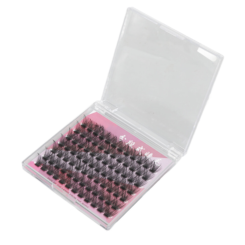 84 Clusters 14mm D Curly False Eyelashes DIY Extension with 3ml Glue