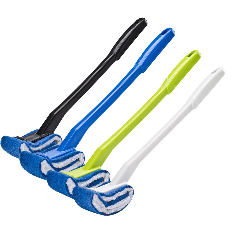 4 Szt. Szczotka Do Toalety Z Zakrzywionym Trzonkiem-image