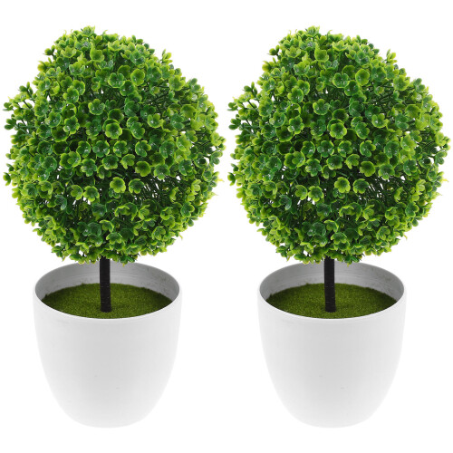 6 piante artificiali in a , bonsai verde per arredamento