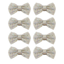 8 Stück Schleifen-Schuhclips aus Resin und Filz, abnehmbar, Hochzeit Party Dekoration