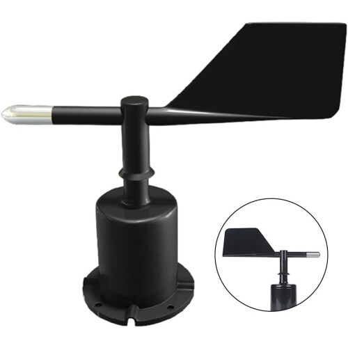 Wind Direction Indicators Aluminum Alloy Handheld Anemometer RS485 Compatible Plastic Shell Fingerboard Size 2