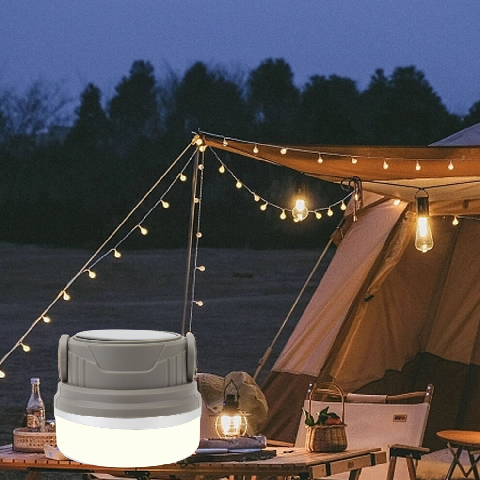 Camping Lantern with 1800mAh Lithium Battery, 4-Level Brightness, Solar Panel-image-OPC-PKM9BQW-NEW