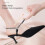 (Black Silver Diamond) Shoes Decorations Strap Anti Falling Elastic Band for Daily Use 3