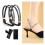 (Black Silver Diamond) Shoes Decorations Strap Anti Falling Elastic Band for Daily Use 1