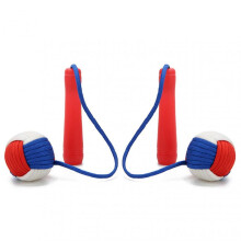 (Red) Indoor Cordless Jump Ropes Weighted Ball Ropeless Skipping Rope for Fitness