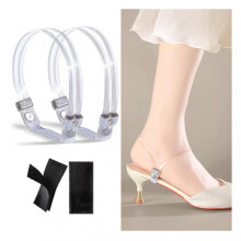 (Transparent) Shoes Decorations Strap Anti Falling Elastic Band for Daily Use