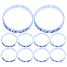 10Stk Abschluss Armbänder Aus Silikon Klassentreffen 2025 Mehrfarbig