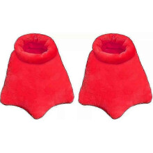 (40 to 45, red) Cartoon Duck Feet Slippers Halloween Cosplay Monster Paw Slippers Cute Fluffy Paws Winter Indoor House Shoes