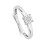 (N) 9ct White Gold Diamond Solitaire Ring Illusion Set Engagement Size J-Q 3