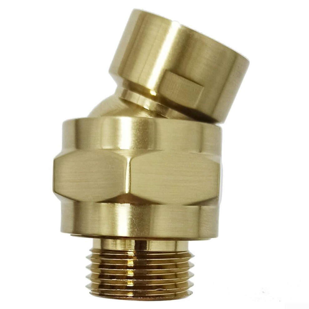 Shower Head Adapter 360-Degree Ball Joint Swivel G1/2 Stainless Steel Gold For Fixed/Handheld Rain Shower Heads 9354506805982