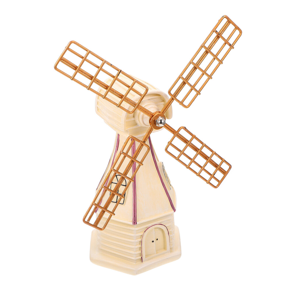 2 Szt. Model AmerykańSkiego Wiatraka, Dekoracja Do Domu I Biura-image