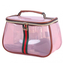 (Pink) Makeup Organiser for Women Waterproof Cosmetic Travel Case for Business Travel Trips